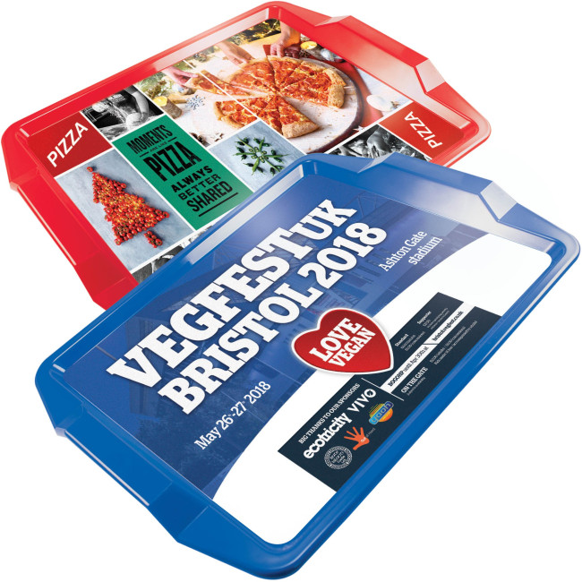 Promotional Full Colour Rectangular Plastic Tray