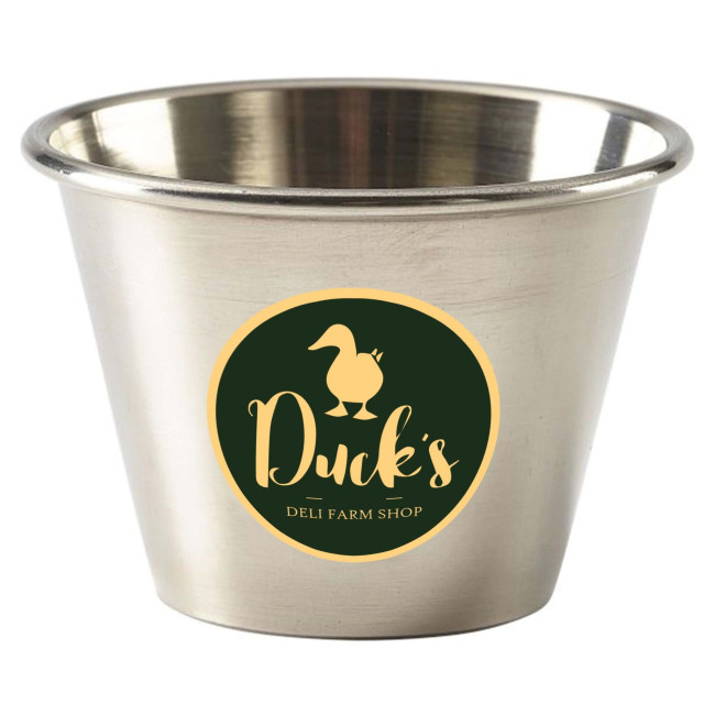 Promotional 2.5oz Stainless Steel Ramekin Silver