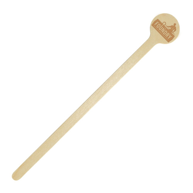 Promotional Wooden Disc Stirrers