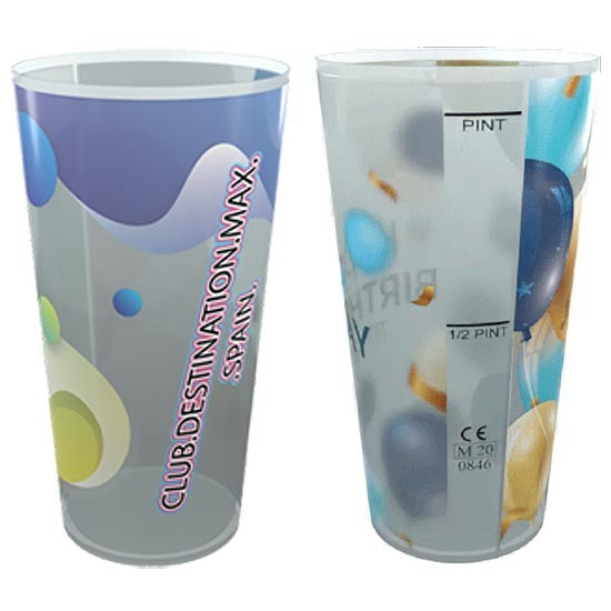 Promotional Plastic Festival Cup Pint UK Certified