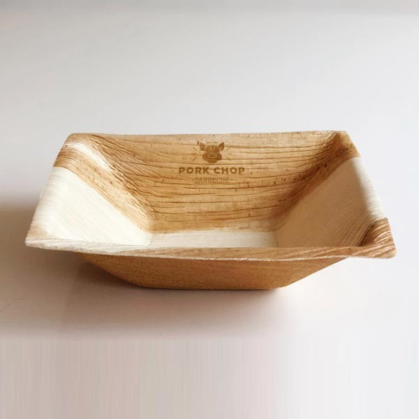 Promotional Square Disposable Palm Leaf Bowl