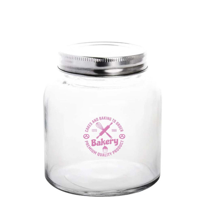 Promotional Vogue Glass Screw Top Dry Food Jar 330ml