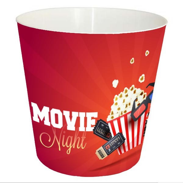 Promotional Reusable Plastic Popcorn Bucket