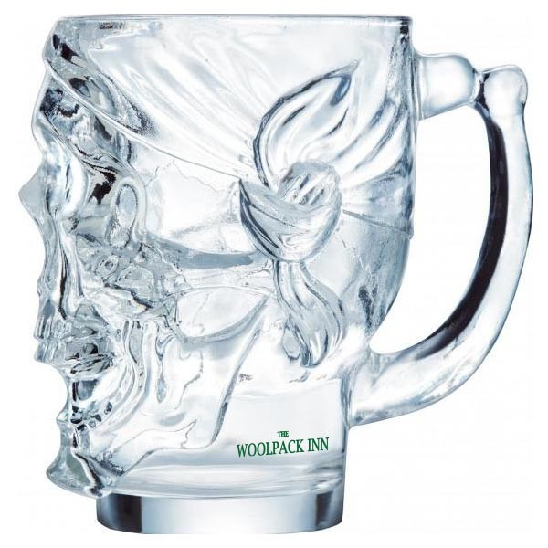 Promotional Skull Tankard Beer Glass 900ml