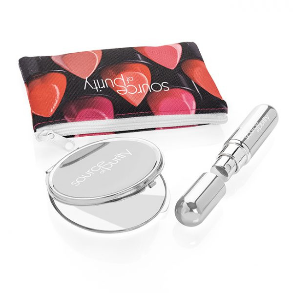 Promotional Silver look Hand Handbag Set 3pc