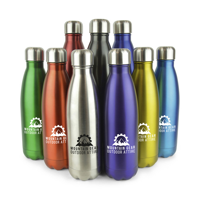 Promotional Ashford Plus Stainless Steel Drinks Bottle 450ml - Image 2