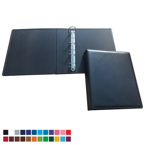 Promotional A4 Extra Wide Ring Binder In Belluno Vegan PU