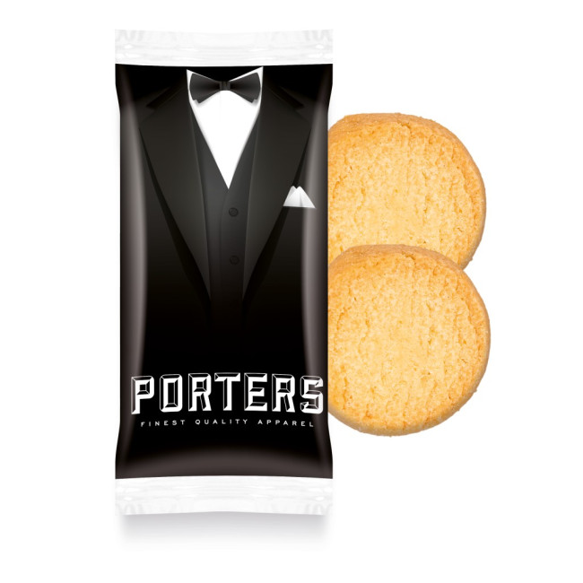 Promotional Flow Wrap Mini Shortbread Biscuits x2