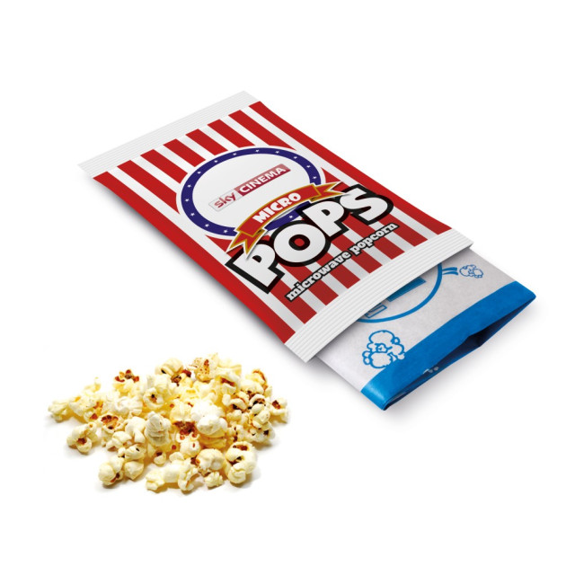 Promotional Flow Wrap Micropops Sweet Popcorn