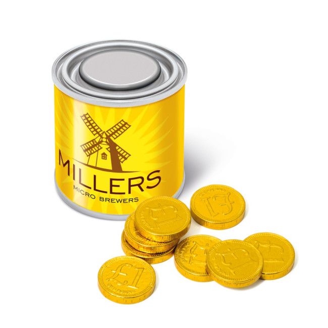 Promotional Small Paint Tin Chocolate Coins