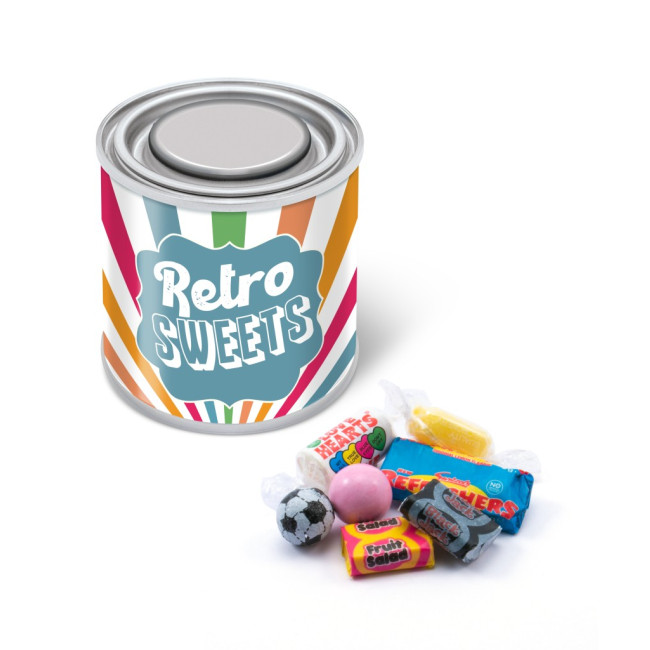 Promotional Small Paint Tin Retro Sweets