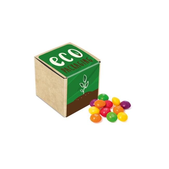 Promotional Eco Kraft Cube Skittles