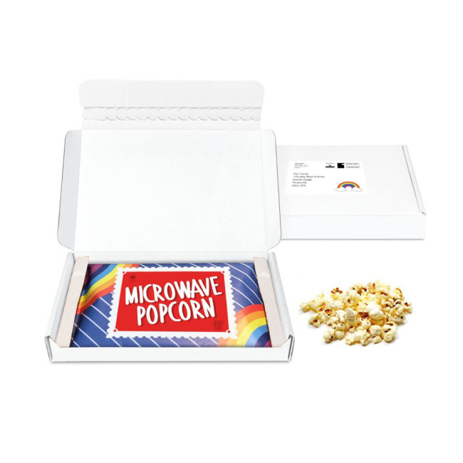 Promotional Mini White Postal Box Microwave Popcorn