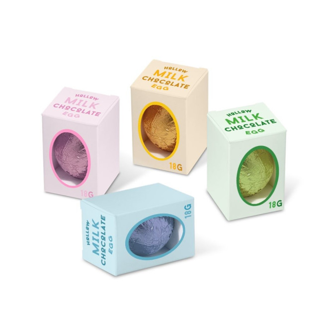 Promotional Easter Eco Mini Egg Box Hollow Chocolate Eggs