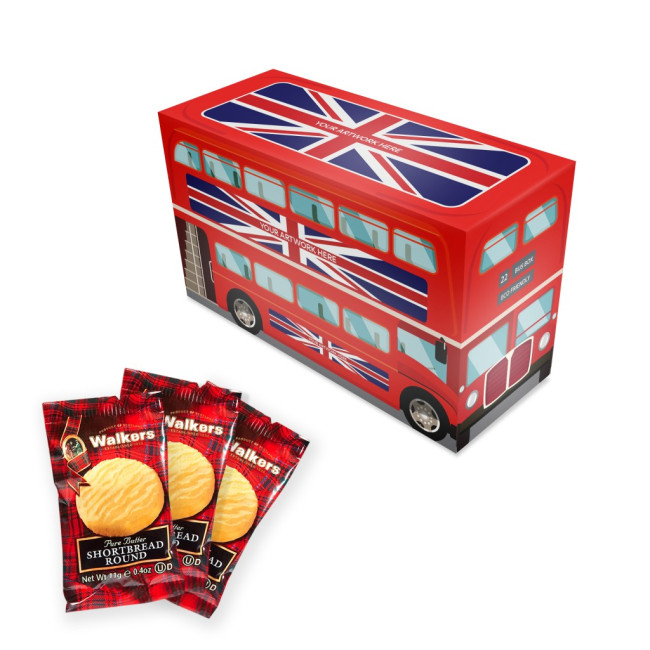 Promotional Eco Bus Box Mini Shortbread Biscuits X5