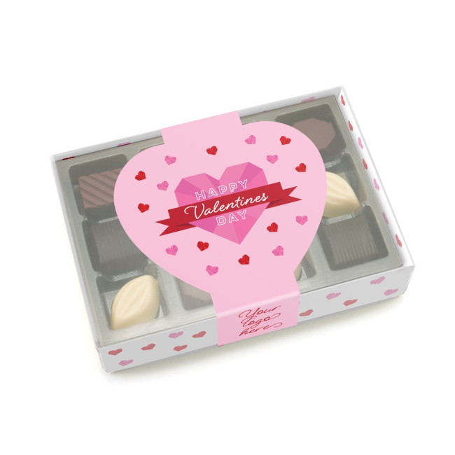 Promotional Valentines Luxury 12 Choc Box Chocolate Truffles