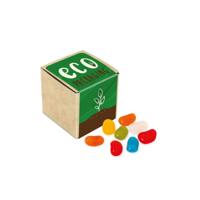 Promotional Eco Kraft Cube Jolly Beans