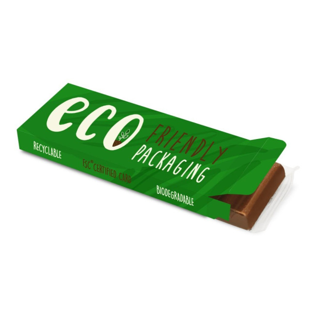 Promotional Eco 12 Baton Bar Box Milk Chocolate 41% Cocoa