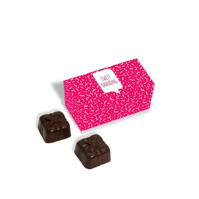 Promotional Eco Two Choc Box Chocolate Truffles