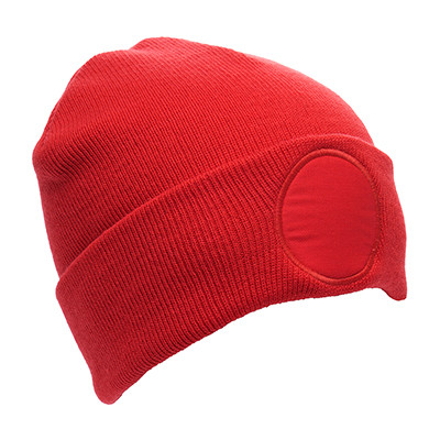 Promotional Circular Patched Beanie Hat - Image 3