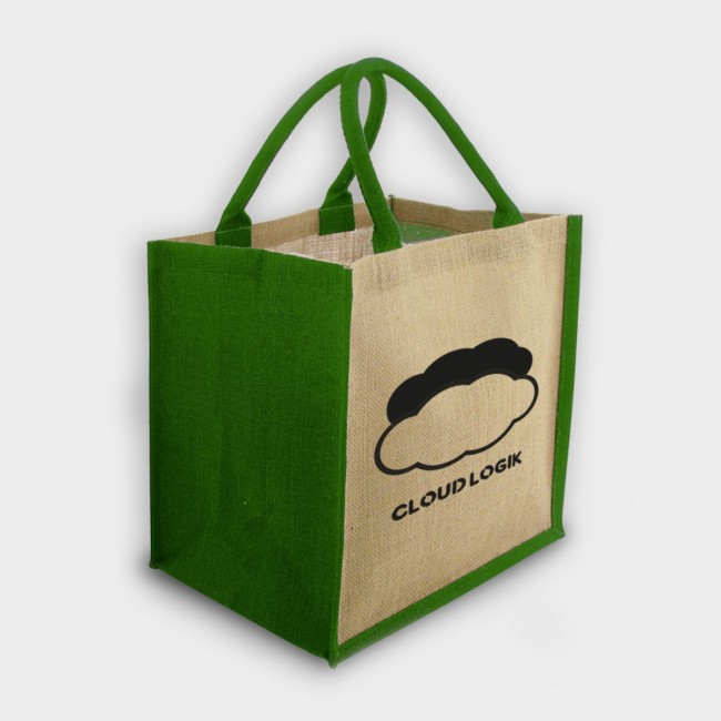 Promotional Coloured Brighton Jute Bag  - Image 2