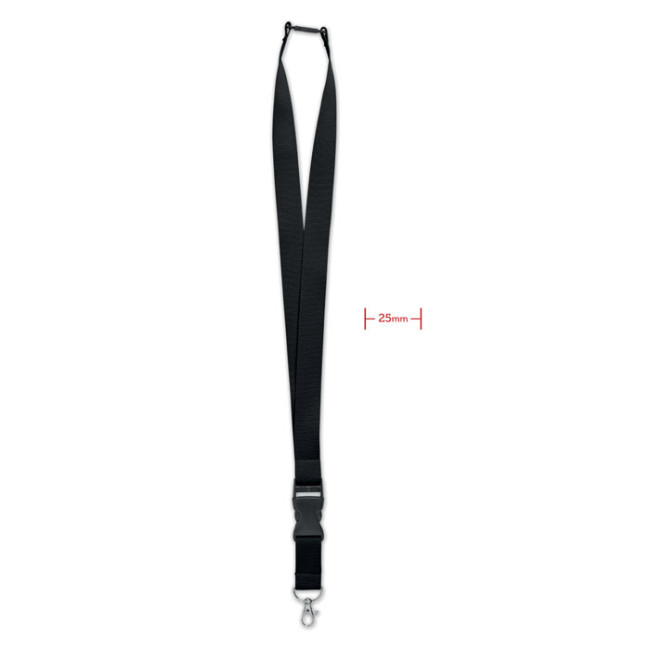 Promotional Lanyard With Metal Hook 25mm - Image 1