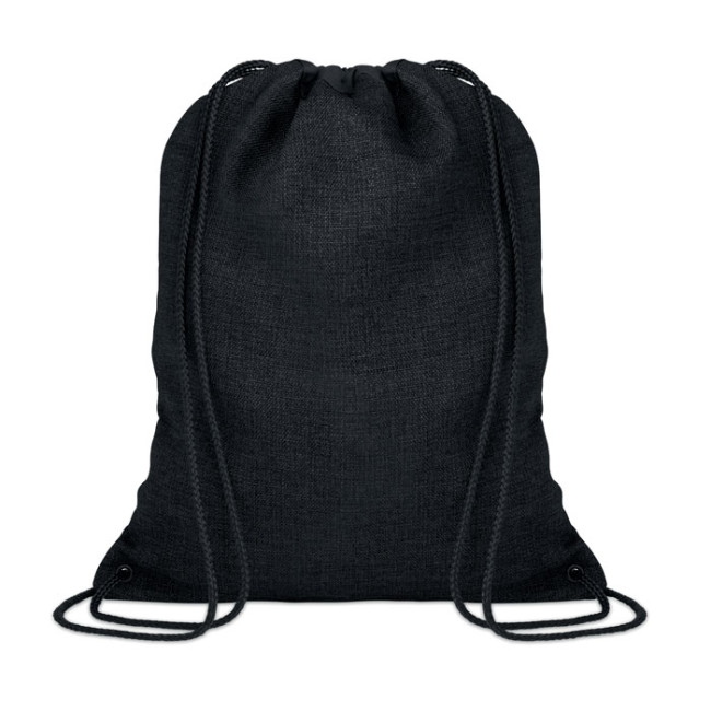 Promotional Heathered Drawstring Bag 1200D - Image 2