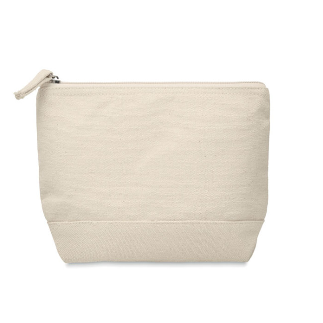 Promotional Bicolour Cotton Cosmetic Bag - Image 1