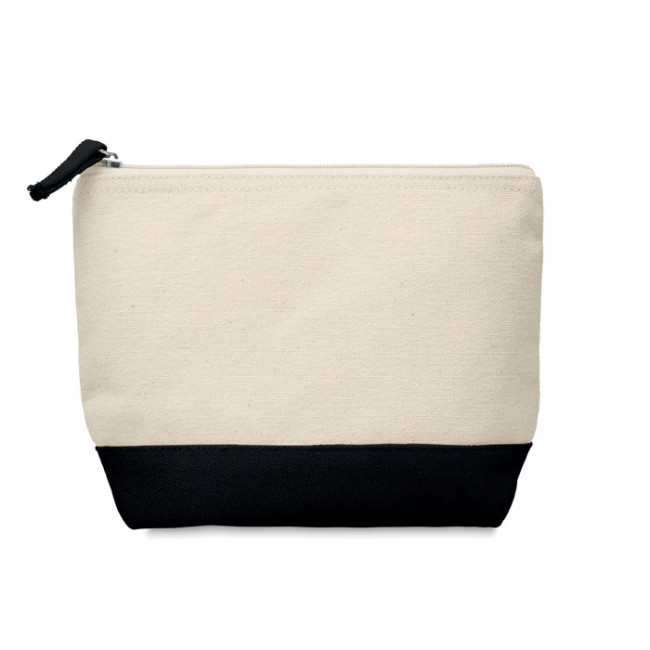 Promotional Bicolour Cotton Cosmetic Bag - Image 2