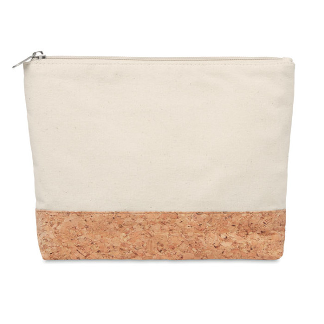 Promotional Cork & Cotton Cosmetic Bag - Image 1