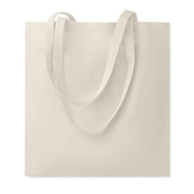 Promotional Beige Cotton Shopping Bag 180gr/m2