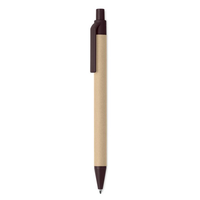 Promotional Push Ballpen Coffee Husk/ABS