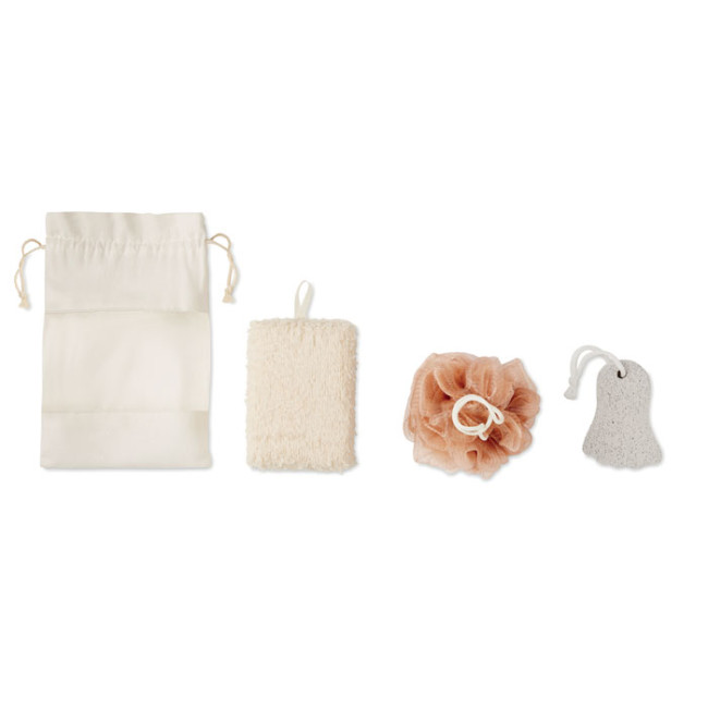 Promotional Bath Set In Cotton Pouch