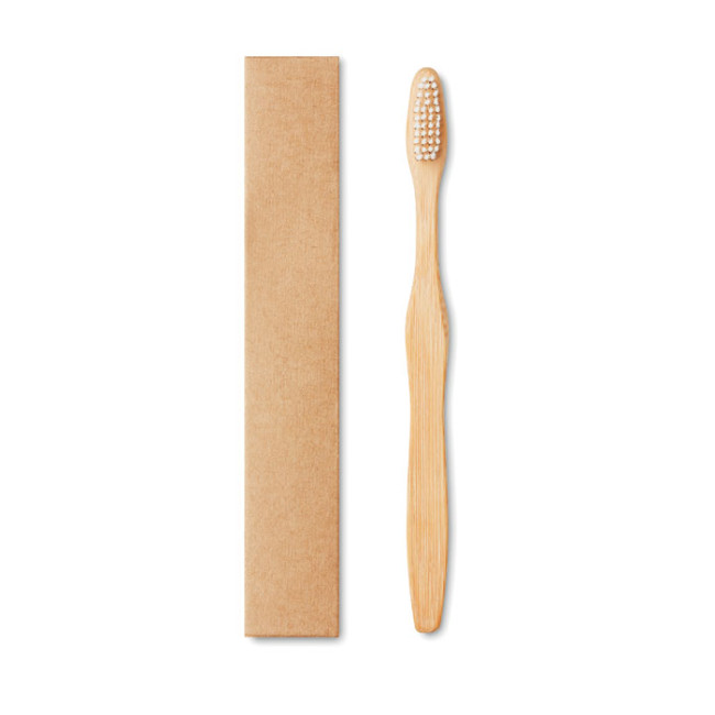 Promotional Bamboo Toothbrush In Kraft Box - Image 2