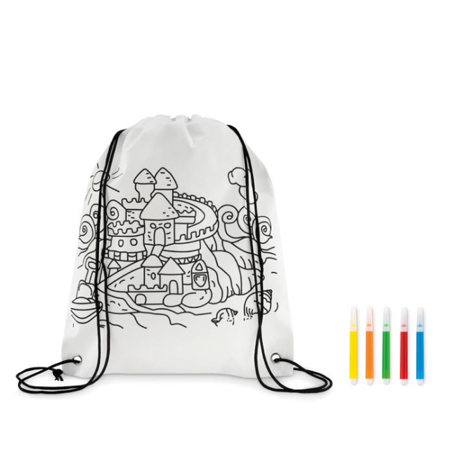 Promotional Non Woven Kids Bag With Pens