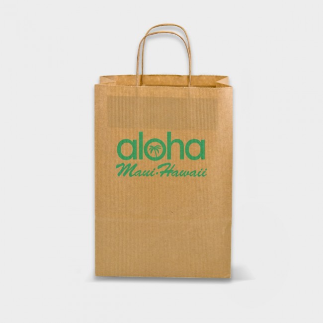 Promotional Green & Good A4 Kraft Paper Bag - Sustainable Paper - Image 3