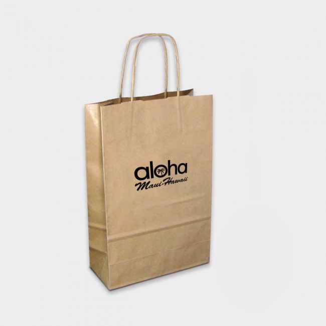 Promotional Green & Good A4 Kraft Paper Bag - Sustainable Paper - Image 2