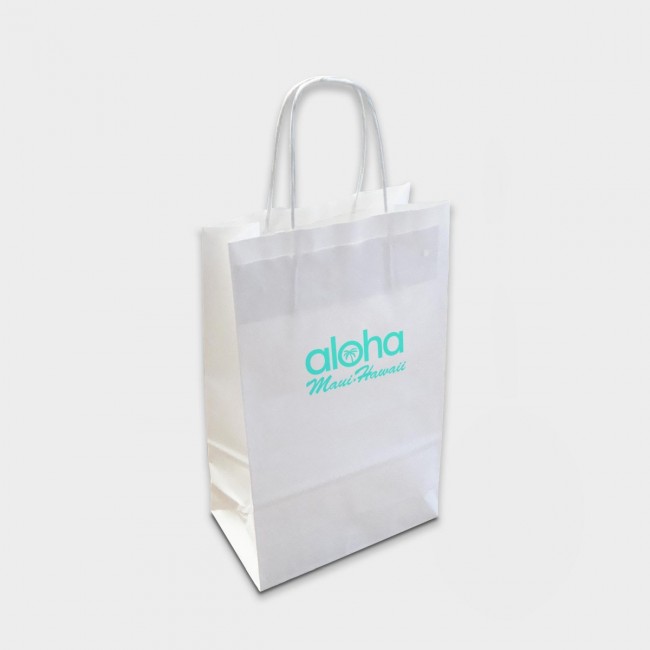 Promotional Green & Good A4 Kraft Paper Bag - Sustainable Paper - Image 1