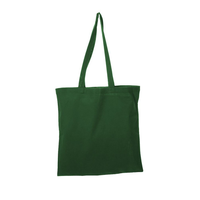 Promotional Bottle Green Coloured Cotton Shopper