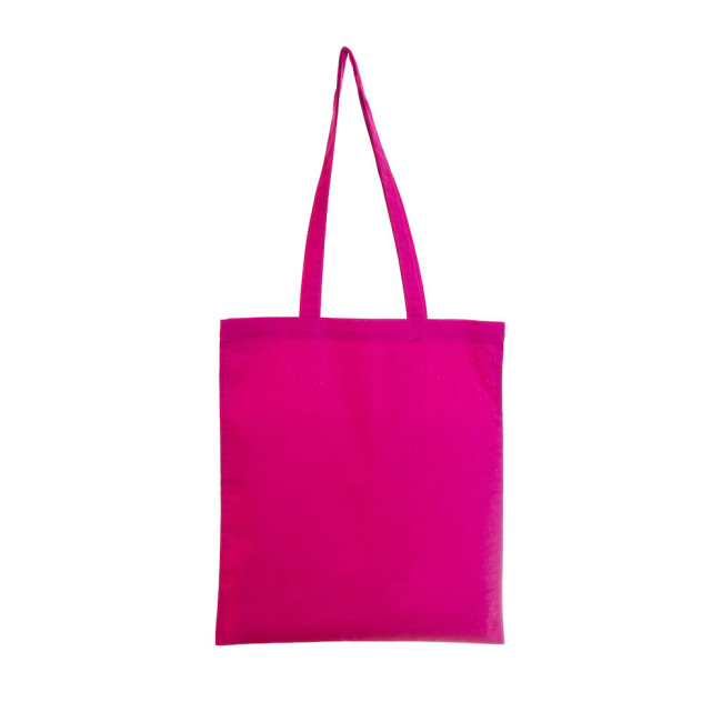 Promotional Dark Pink Coloured Cotton Shopper