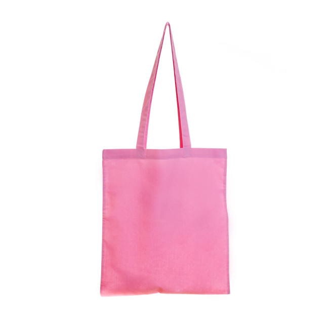 Promotional Light Pink Coloured Cotton Shopper