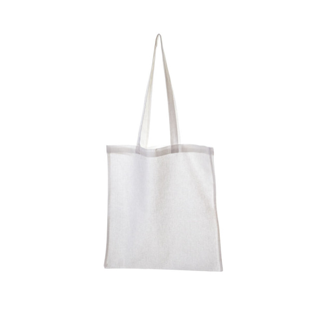 Promotional White Coloured Cotton Shopper