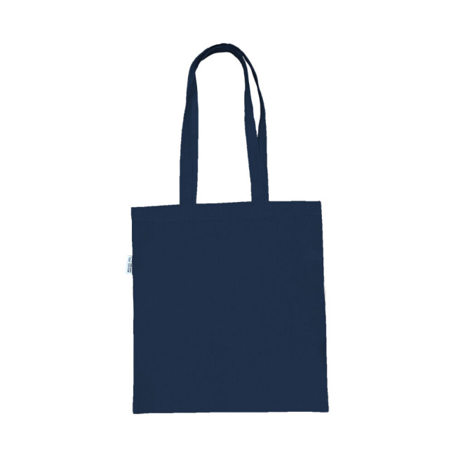 Promotional Navy Coloured Cotton Shopper