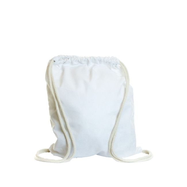 Promotional White Cotton Drawsting Bag