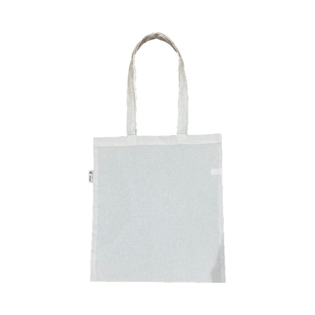 Promotional 5oz White Recycled Cotton Shopper