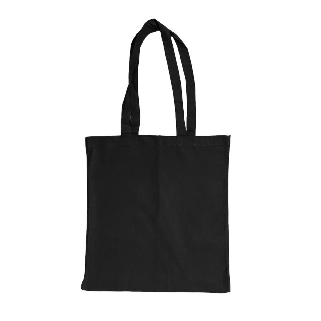 Promotional 5oz Black Recycled Cotton Shopper