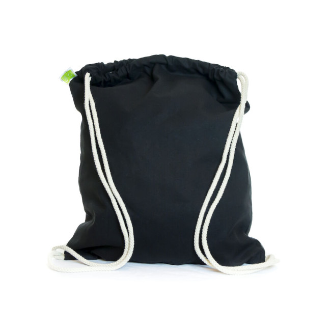 Promotional Eco Black  Drawsting Bag