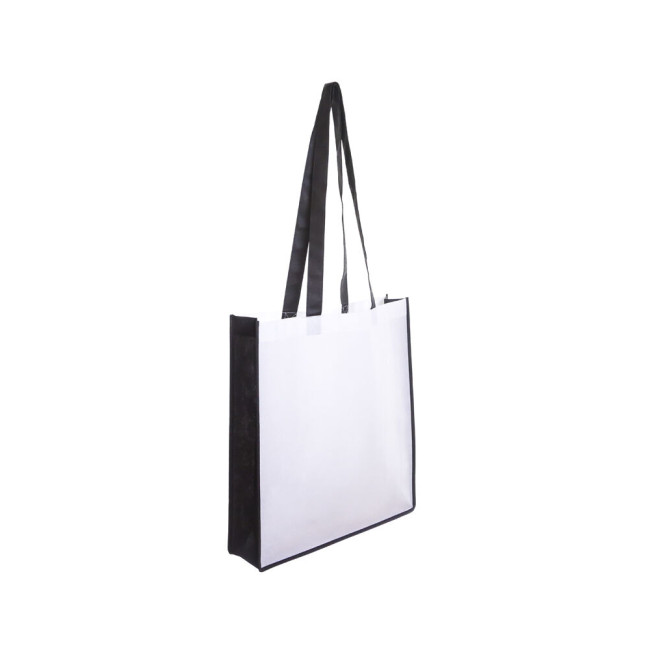 Promotional Non Woven Bag With coloured Gusset - Image 2