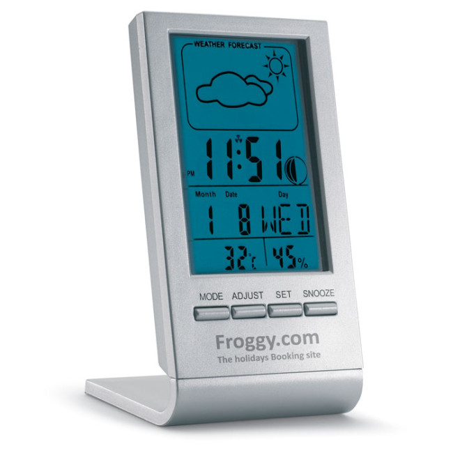 Promotional Weather Station With Blue LCD