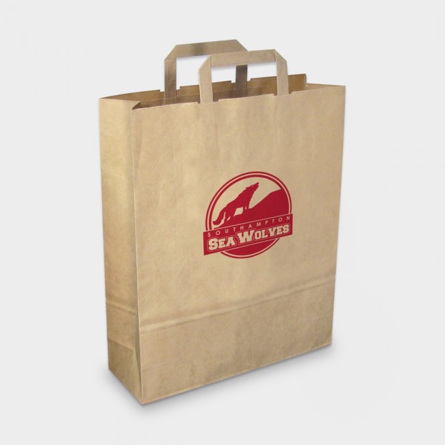 Promotional Green & Good Paper Carrier Bag Large - Recycled Paper